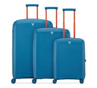 Roncato Arcade 4 Rollen Kofferset 3-teilig mit Dehnfalte blau