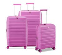 Roncato B-Flying Move 4 Rollen Kofferset 3-teilig mit Dehnfalte rosa