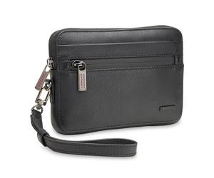 Roncato Detroit Herrentasche Leder 20 cm schwarz