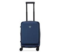 Roncato Florence 4-Rollen Kabinentrolley 55 cm mit Dehnfalte Laptopfach blau
