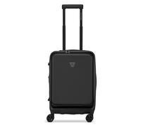 Roncato Florence 4-Rollen Kabinentrolley 55 cm mit Dehnfalte Laptopfach schwarz