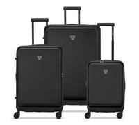 Roncato Florence 4 Rollen Kofferset 3-teilig mit Dehnfalte schwarz