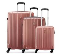 Roncato Kinetic 2.0 4 Rollen Kofferset 3-teilig mit Dehnfalte rosa