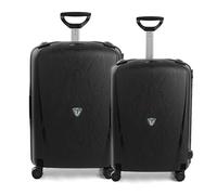 RONCATO Light Hartschalenkoffer, 4 Rollen, groß + mittel, Schwarz, Grande + Media, Hartschalenkoffer mit 4 Rädern