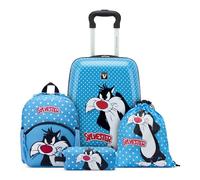 Roncato Looney Tunes DLX Kofferset (Kabinen, Kind Rucksack) - Sylvester