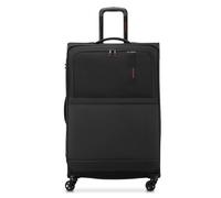 RONCATO Metropolitan Weicher Koffer Trolley erweiterbar mit Reißverschluss und TSA-Verschlusssystem, Schwarz , Grande