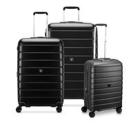 Roncato Relife 4 Rollen Kofferset 3-teilig mit Dehnfalte schwarz (TAS016731) schwarz