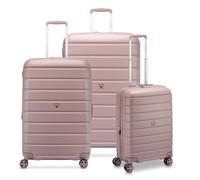 Roncato Relife 4 Rollen Kofferset 3-teilig mit Dehnfalte roségold