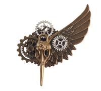 rongweiwang Praktische Steampunk Abzeichen Anstecknadel, Schmuck, schickes Zubehör, geeignet für alltägliche und formelle Anlässe im Büro oder bei Veranstaltungen, Steampunk
