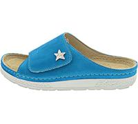 Ronja - Schlichte Pantolette von Berkemann mit Zwei verstellbaren Schnallen Bequeme Sandalette, Sandale mit Fußbett