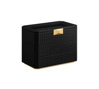 RONNE Kollektion - Uhrenbox 3 Ebenen Tintenschwarz