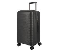 Travelite 4-Rad Hartschalenkoffer mittelgroß 74 Liter, Trunk Koffer, Gepäck Serie Roomer: Hartschalen Trolley mit Dehnfalte + TSA Kombinationsschloss, 66 cm (kein Sperrgepäck)