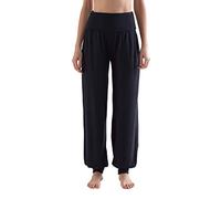 Roots Organics True North Damen Yoga Sport Fitness Wellness Freizeit Hose Tencel Elasthan (Black, L)
