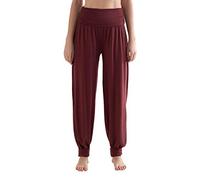 Roots Organics True North Damen Yoga Sport Fitness Wellness Freizeit Hose Tencel Elasthan (Burgundy, S)