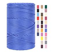 Rope Garn 3mm X 225m Zum Häkeln Makramee Taschen Baumwollschnur Polyester Bäckergarn Baumwollkordel Macrame Cord Baumwollgarn Baumwollfaden Geflochten Textilgarn Körbe Easy Yarn (18,3 Stück)