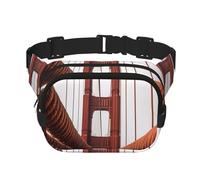 Ropes on The Golden Gate Bridge Bauchtasche, verstellbare Umhängetasche, große Hüfttasche, Reisegürteltasche, Unisex, Bauchtasche