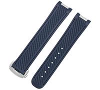 RORFFK 20MM Gummi-Uhrenarmband für Omega SEAMASTER 300 AT150 DE VILLE SPEEDMASTER Silikonarmband Ersatzarmband Uhrenzubehör Teile