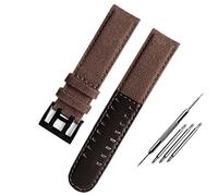 RORFFK Das Canvas-Lederarmband ist geeignet für Hamilton Khaki Field Watch H68201993 H7060596. Für Seiko-Armband mit 20 mm und 22 mm Schnalle, 22mm, Azetat, Kein Edelstein