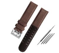 RORFFK Das Canvas-Lederarmband ist geeignet für Hamilton Khaki Field Watch H68201993 H7060596. Für Seiko-Armband mit 20 mm und 22 mm Schnalle, 20mm, Azetat, Kein Edelstein