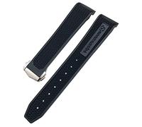 RORFFK Silikon-Uhrenarmband für Omega Sxwatch Speedmaster 007 Seamaster 300 AT150, 19 mm