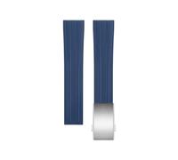 RORFFK Uhrenarmband aus Fluorkautschuk, 18 mm, 19 mm, 20 mm, 21 mm, 22 mm, für Damen und Herren, FKM-Gummi-Uhrenarmband, individuelles Design Ihres eigenen Logos auf der Schnalle, 21mm, Azetat, Kein