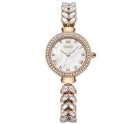 rorios Armbanduhr für Frauen mit Armbändern Damen Elegant Uhren Modische Analog Quarz Uhr Edelstahl Diamant Armband Uhr Dress Damenarmbanduhr Silber