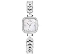 rorios Armbanduhr für Frauen mit Armbändern Elegante Kleine Quadratischem Uhr Modische Diamant Uhren Dress Analog Quarz Uhr Damen Edelstahl Uhr Silber