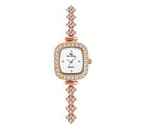 rorios Damen Armbanduhr Mode Eckige Frauen Uhr mit Strass Armband Analog Quarz Uhren Diamanten wasserdichte Uhr für Damen Frauen