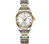 rorios Damen Automatikuhr Mode Leuchtend Armbanduhr mit Edelstahl Armband wasserdichte Diamant Uhr Mechanische Damen Uhren