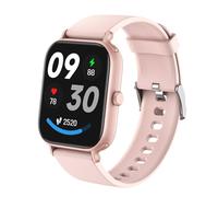 rorios Damen Herren Smartwatch Sport Fitness Intelligente Uhr Silikon Intelligente Armbanduhr mit Überwachung Herzfrequenz Schlaf Aktivität Tracker Rosa CC