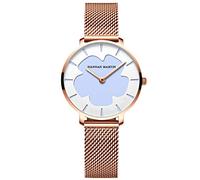 rorios Damen Uhren Analog Quarz Uhren Kreativ Dial Edelstahl Mesh Armband Mode Mädchen Armbanduhr Women Watches