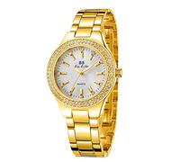 rorios Damen Uhren wasserdichte Analog Quarz Armbanduhr mit Edelstahlarmband Mode Strass Armbanduhr für Mädchen Frauen