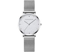 rorios Damen Uhren Women Watch Shining Sternenklarer Himmel Dial Stainless Steel Strap Klassische Mädchen Uhr