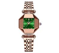 rorios Damenuhr Analog Quarz Uhr Mode Frauen Strass Dial Uhren Wasserdicht Armbanduhren für Mädchen Frauen