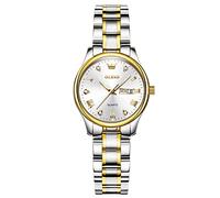 rorios Damenuhr Leuchtend Frauen Uhren Analog Quarz Armbanduhren mit Diamant Kleines Gesicht Edelstahlarmband Uhren für Frauen Mädchen