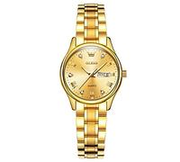 rorios Damenuhr Leuchtend Frauen Uhren Analog Quarz Armbanduhren mit Diamant Kleines Gesicht Edelstahlarmband Uhren für Frauen Mädchen