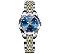 rorios Damenuhren Analog Quarz Armbanduhr mit Edelstahlarmband Mode Kleid Leuchtend Uhr Diamant Uhren für Frauen Mädchen