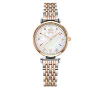 rorios Damenuhren Analog Quarzuhren mit Edelstahlarmband wasserdichte Uhre Perlmuttzifferblatt Armbanduhr für Frauen Mädchen