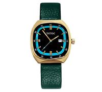 rorios Damenuhren Quadrat Uhren Analog Quarz Uhr mit Lederarmband Mode Kleid Armbanduhr für Damen Mädchen Frauen