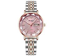 rorios Frauen Uhren Analog Quarz Uhr mit Edelstahlband Mode Wasserdicht Damenuhr Diamant Armbanduhren für Frauen Mädchen