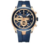 rorios Herren Armbanduhren Einfach Silikon Uhr Multifunktional Sport Uhr Freizeit Quarz Uhr Mode Analog Uhr Chronograph Leuchtend Uhr für Männer Blau