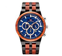rorios Herren Holz Armbanduhren Leuchtend Uhr Men Watch Analog Quarz Armbanduhren mit Kalender Multifunction Männer Armbanduhr