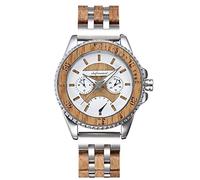 rorios Herren Holzuhr Analog Quarzuhr mit Holzarmband Natürliche Leichte Holz-Armbanduhr Multi-Funktionen Kalender Herren Uhr