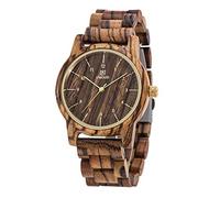 rorios Herren Holzuhr Holz-Armbanduhren Herren Analog Quarz Uhr Leicht Holzuhren Männer Mode Männer Holzuhren