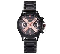 rorios Herren Holzuhr Multifunktion Chronograph Armbanduhr Naturholz Quarzuhr mit groß-Zifferblatt Klassisch Wasserdicht Herrenuhr