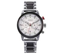 rorios Herren Holzuhr Multifunktions Chronograph Armbanduhr Naturholz Uhren für Herren mit Holzarmband Wasserdicht Herren Quarzuhr