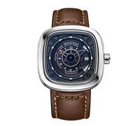 rorios Herren Sport Uhren Automatische Mechanische Uhr Leuchtend Zifferblatt mit Datum Kalender Leder Armband Mode Männer Armbanduhren