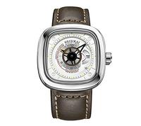 rorios Herren Sport Uhren Automatische Mechanische Uhr Leuchtend Zifferblatt mit Datum Kalender Leder Armband Mode Männer Armbanduhren