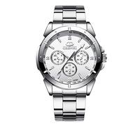 rorios Herren Uhren Analog Quarz Armbanduhr Wasserdicht Männer Uhr mit Edelstahl Armband Multifunktionale Mode Herrenuhr Elegant Uhr Herren Kleid