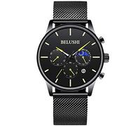 rorios Herren Uhren Analoge Quarz Herrenuhr Wasserdicht Männer Armbanduhr Leuchtende Business Uhr mit Mesh Armband Casual Herrenuhr